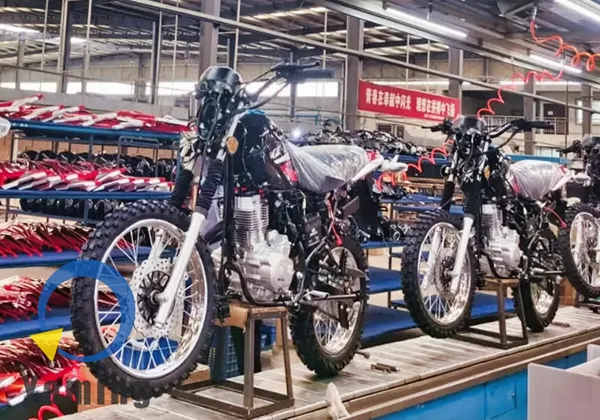 Motorcycle assembly line